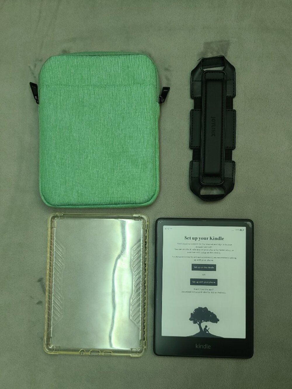 Kindle Paperwhite Signature Edition 32GB 11th Gen Bundle Cases Strap Like New